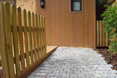 Helen & Douglas House Garden Fencing and Block Paving