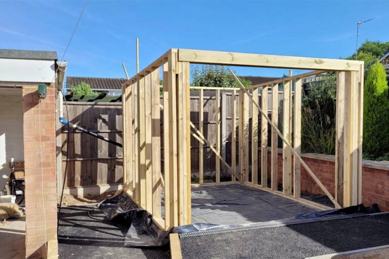 Garden Room frame. Garden Room with Accessible Landscaping, Coventry