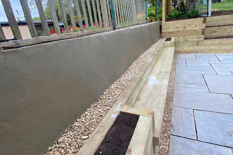 Terraced Garden Landscaping Buckinghamshire